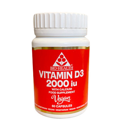 Bio Health Vegan Vitamin D3 2000iu 60 Caps